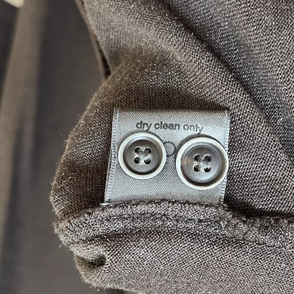 John Varvatos Mens Knit Silk Cotton Button Up Shirt Size XL Brown Quiet Luxury - Picture 8 of 8